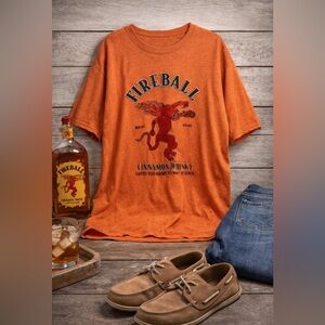 Men’s fireball cinnamon whiskey t-shirt